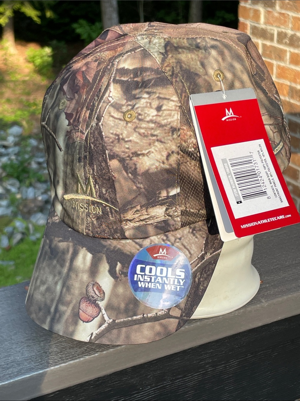 😎 NWT MISSION Camo Cooling High Performance Baseball Cap hat Realtree Camouflage